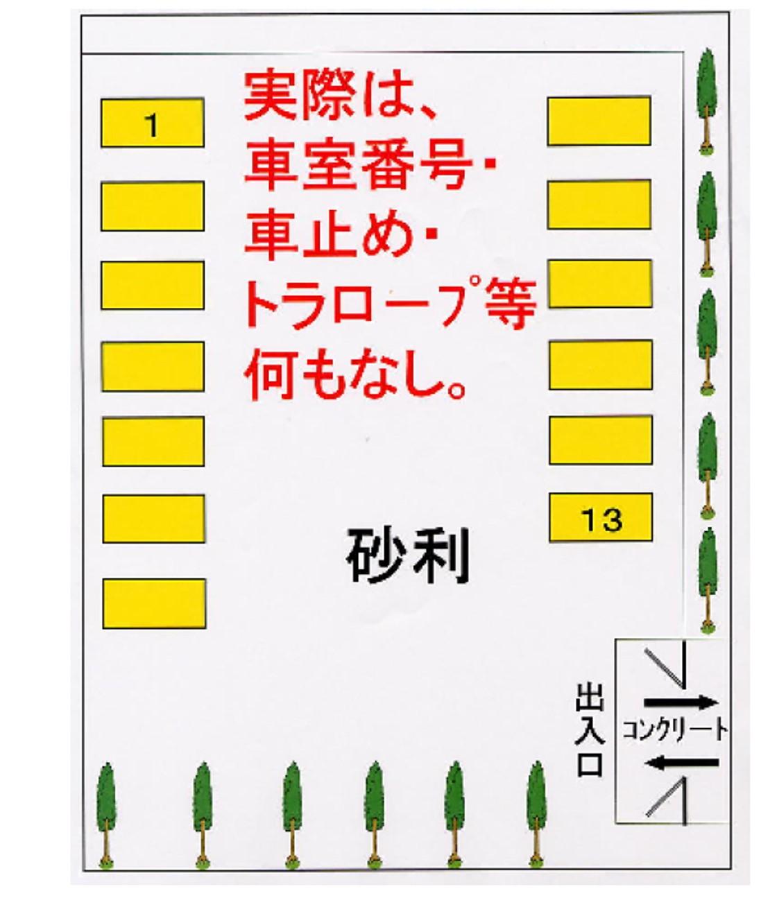 葛生町駐車場の駐車配置図
