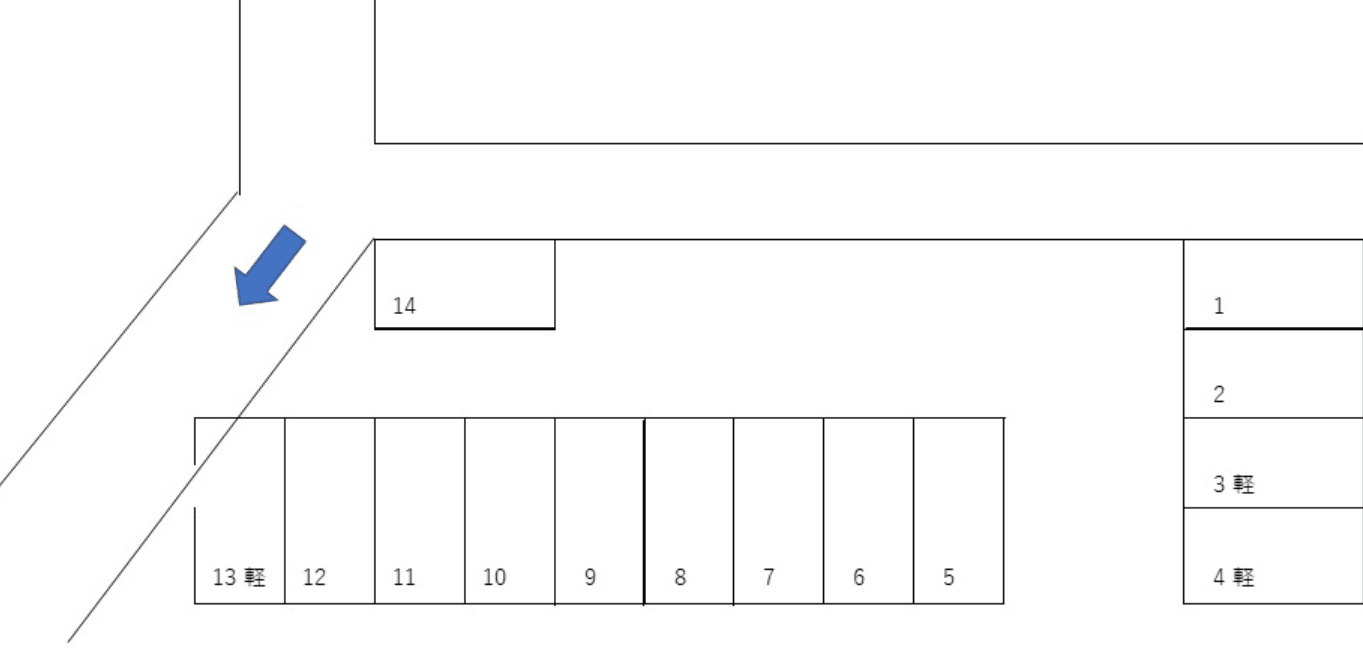 スカイパーキングの駐車配置図