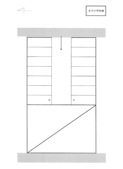 パーク太子の駐車配置図