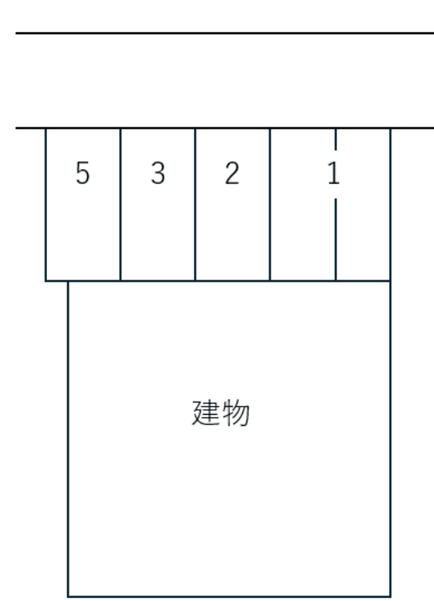 南口月極駐車場の駐車配置図