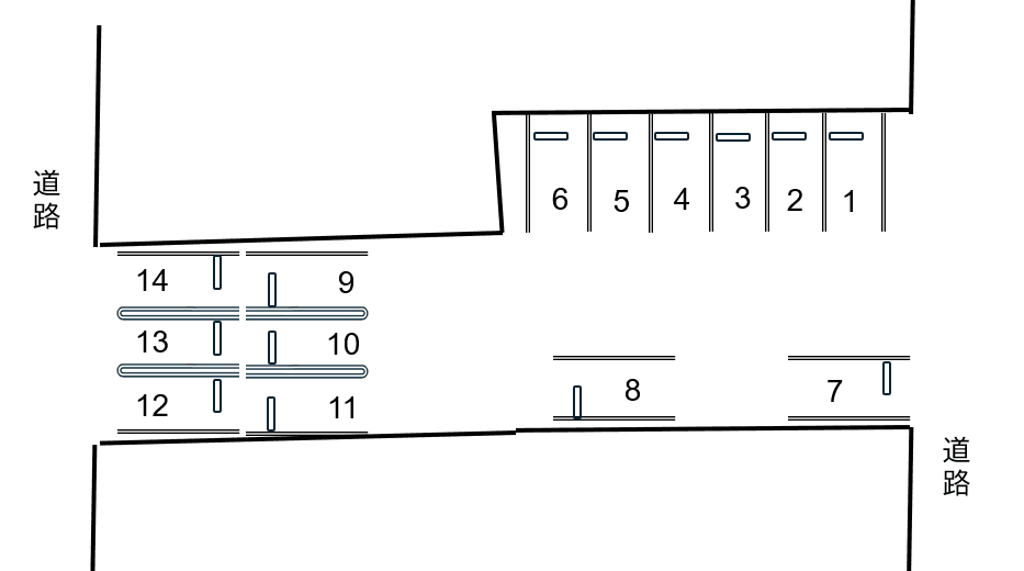 ザ・パーク高野町の駐車配置図