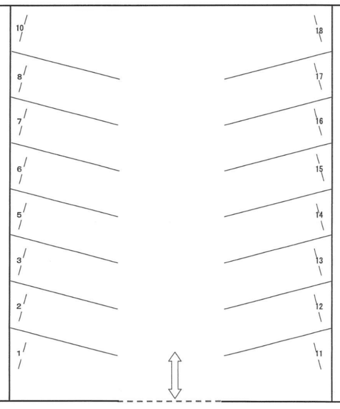 43の駐車配置図