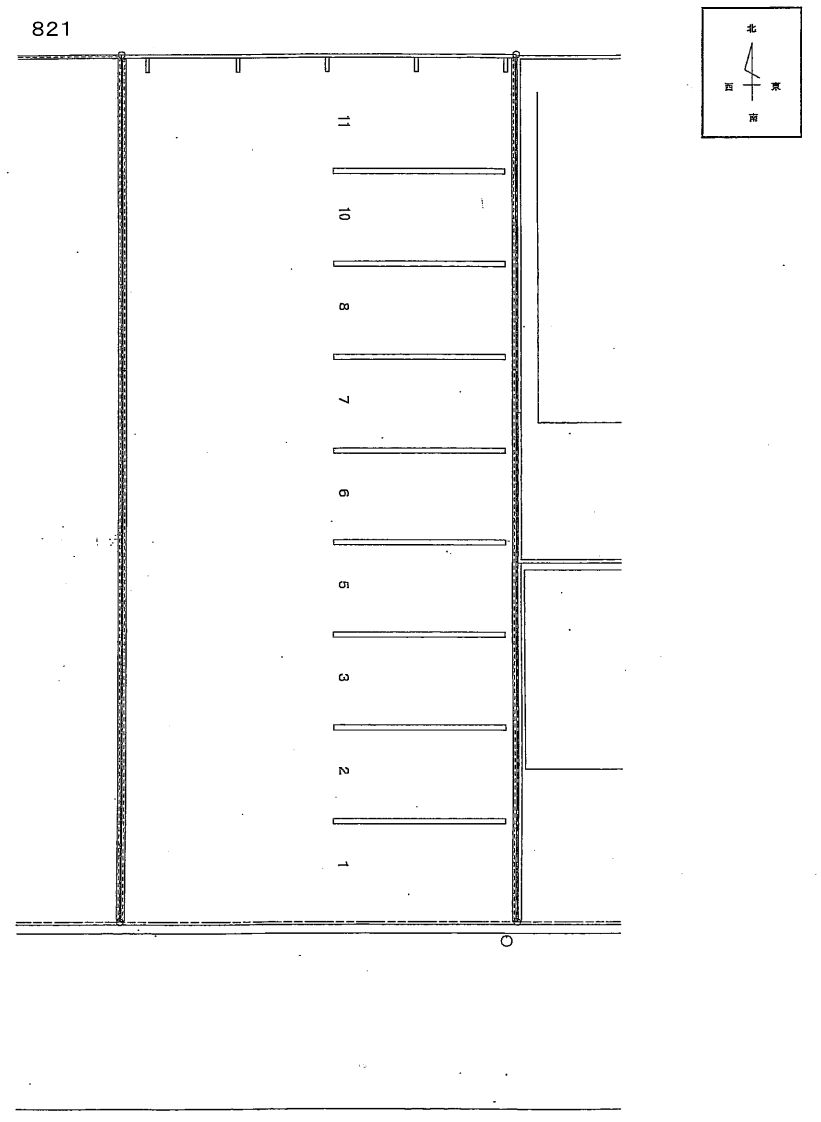 821の駐車配置図