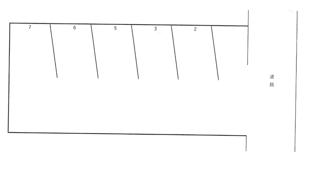 高石駐車場Ⅱの駐車配置図