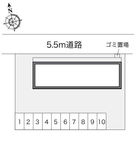花鳥風月(22242)の駐車配置図