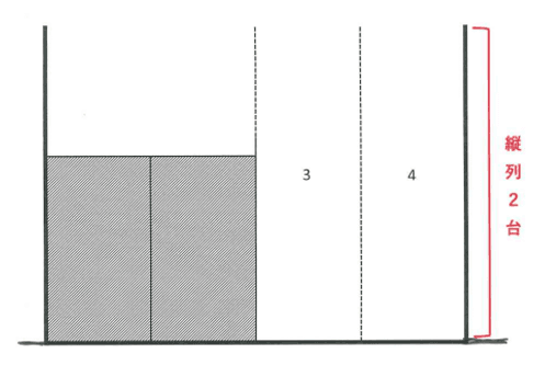 嘉数第二パーキング(右)の駐車配置図