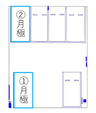 江南駅前第3の駐車配置図