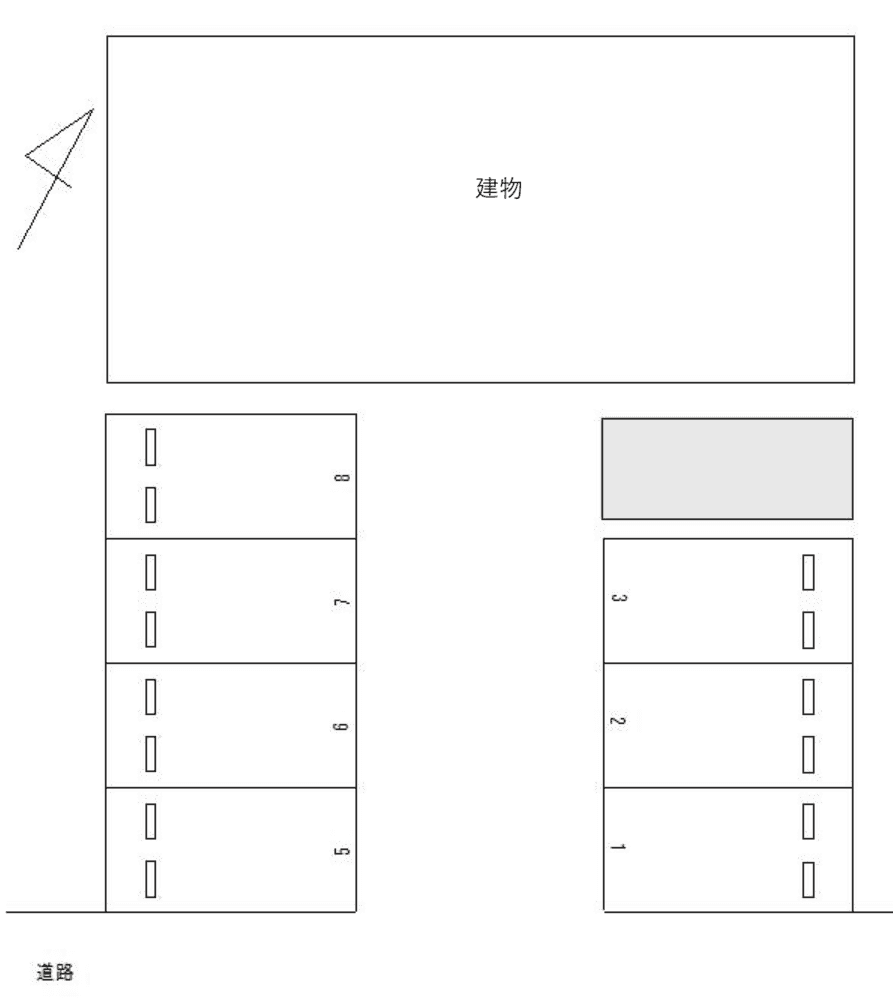 FK Troop駐車場の駐車配置図