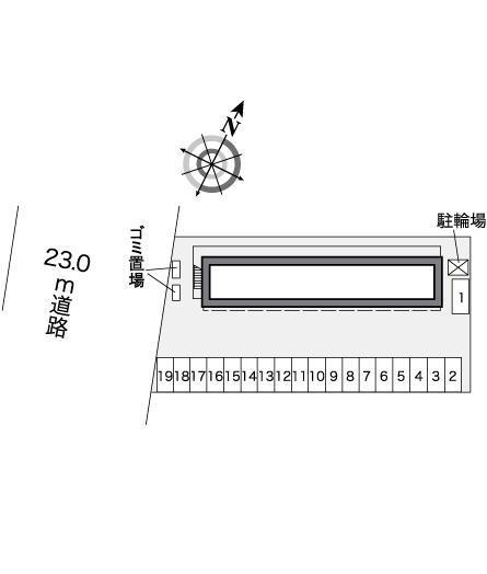 サンハイム(25735)の駐車配置図