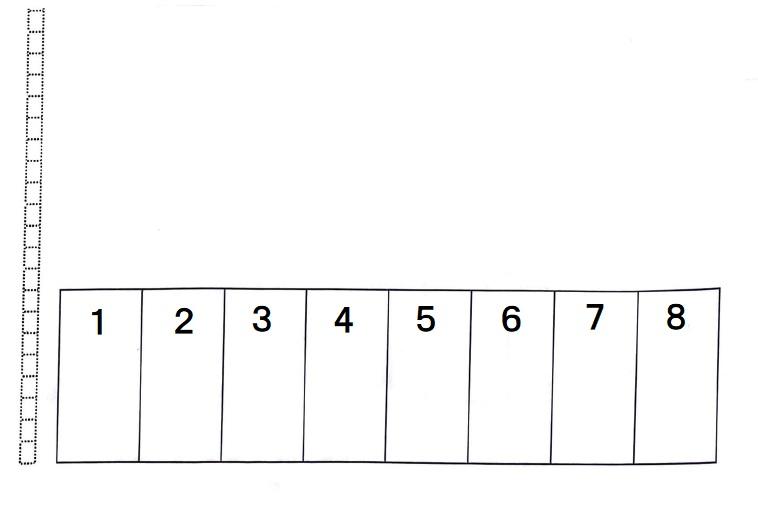 中島中町ガレージの駐車配置図