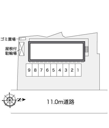 ヴィヴァーチェ(25886)の駐車配置図