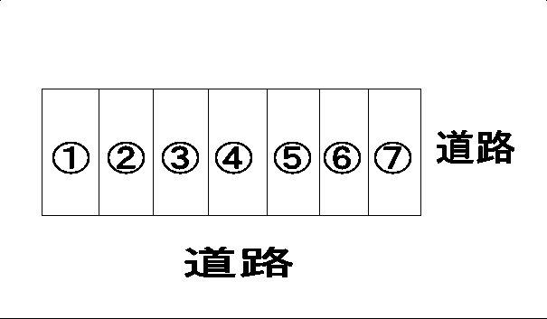 オート・スクウェアー田上の駐車配置図