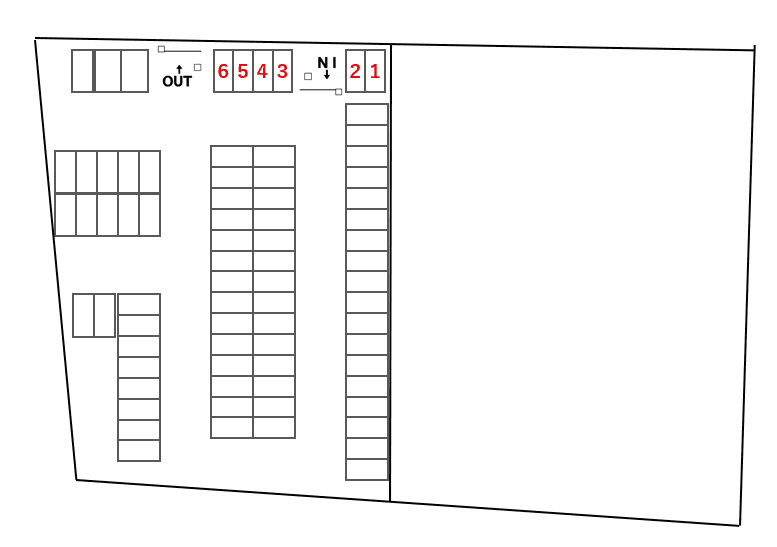 常滑新開町の駐車配置図