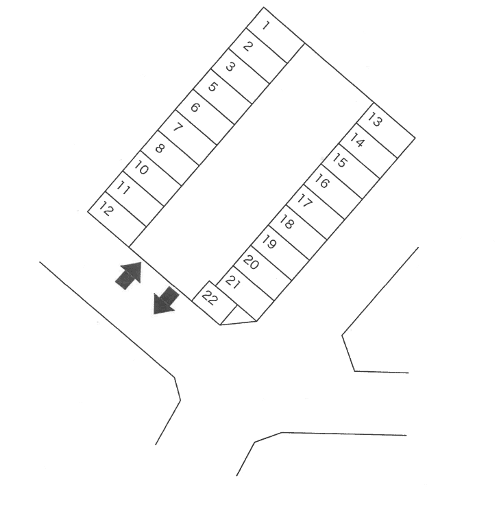 (54) 若鈴駐車場の駐車配置図