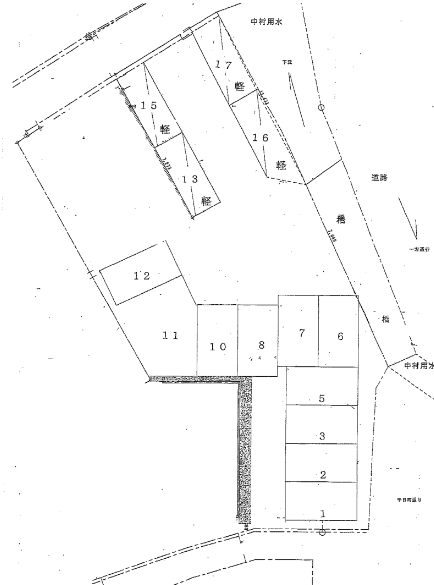 加賀パーキングの駐車配置図