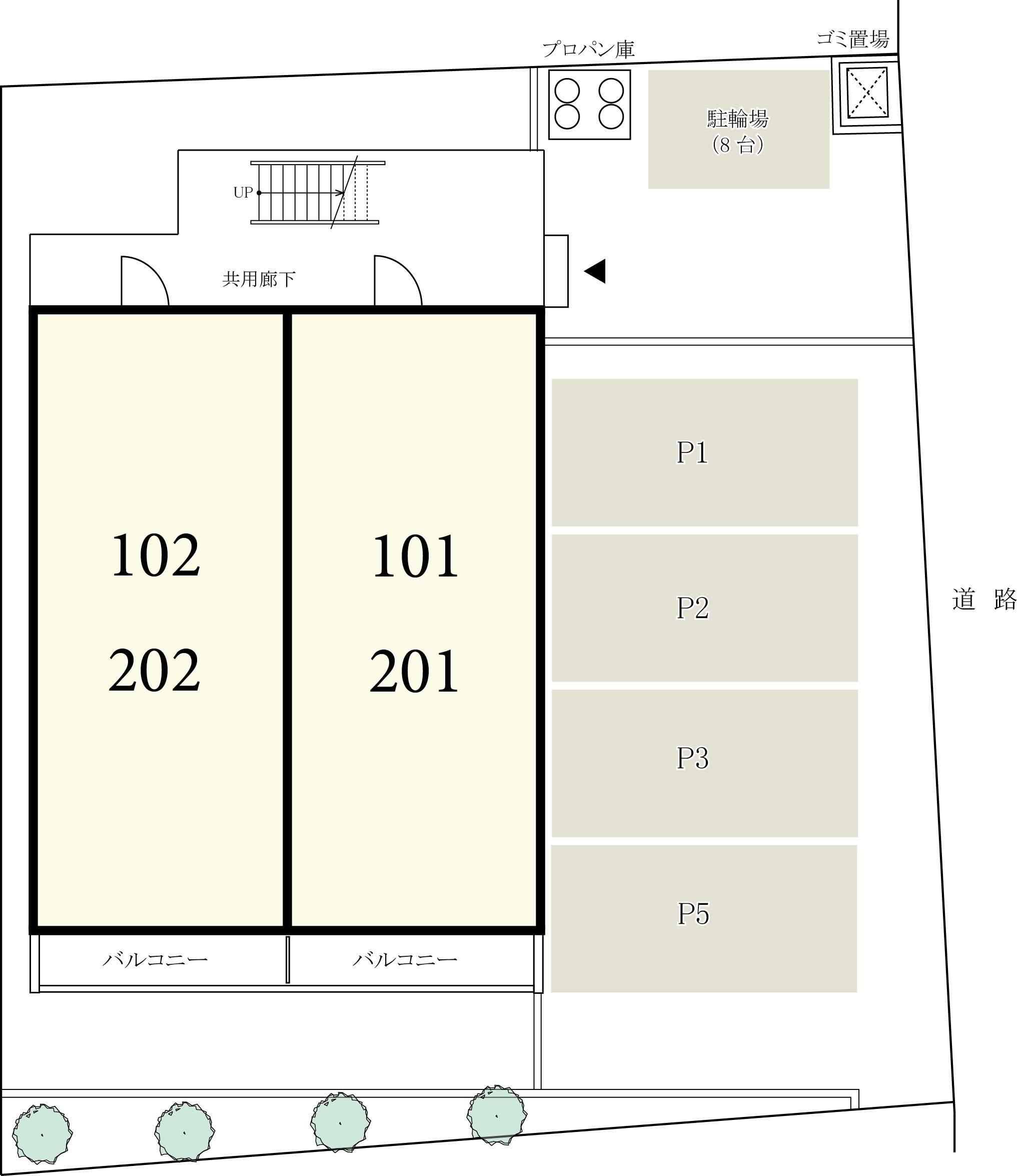 リブリ・ルミエール・サンクの駐車配置図