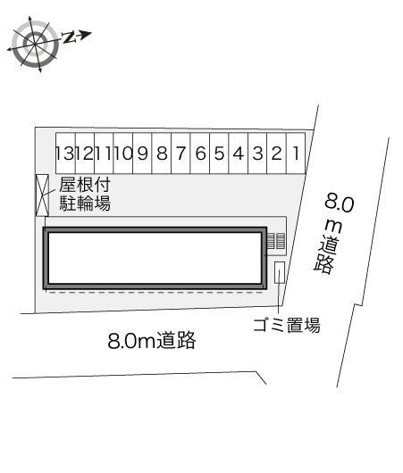 M&M21四日市(28881)の駐車配置図