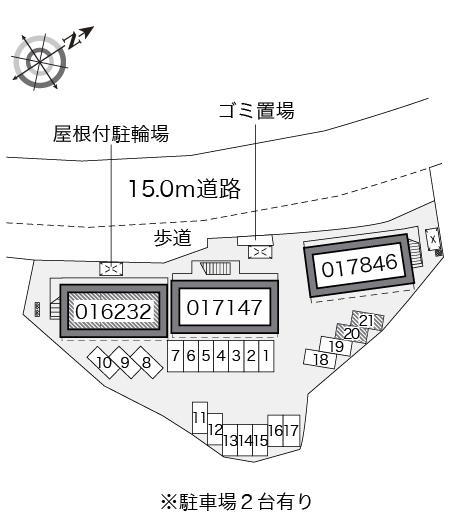 いちごA(16232)の駐車配置図