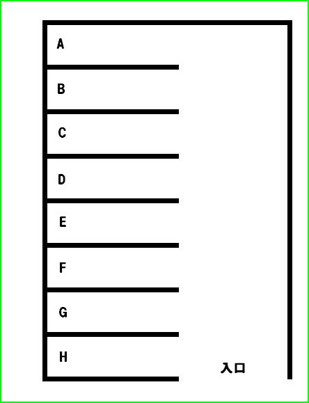 224馬手町駐車場の駐車配置図