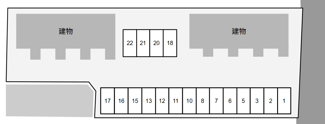 バン・チェンライ Aの駐車配置図