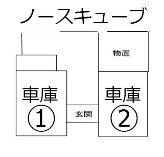 ノースキューブの駐車配置図