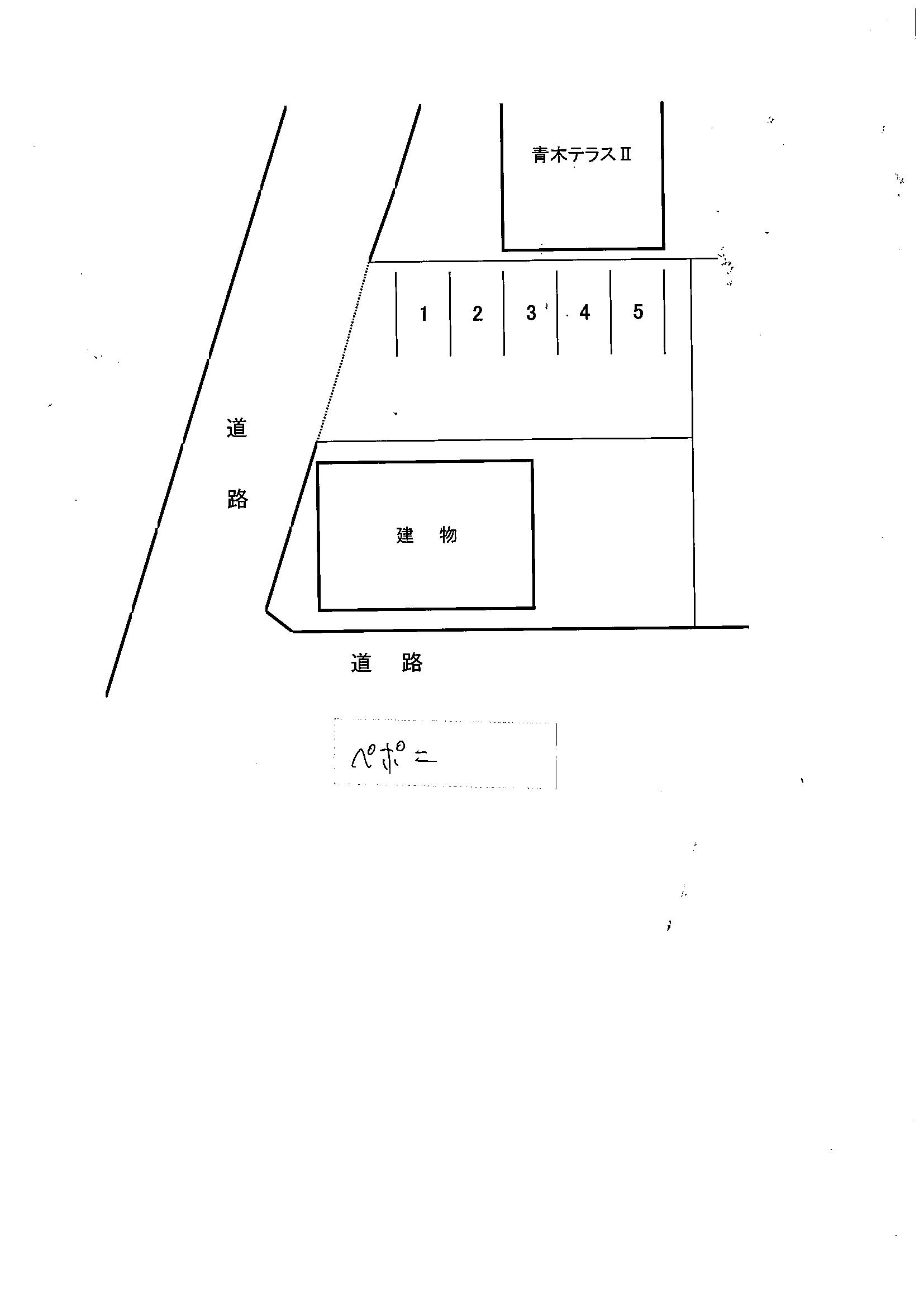 ペポニパーキングの駐車配置図
