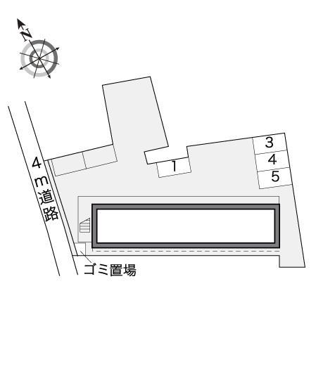 希林館Ⅱ(17349)の駐車配置図
