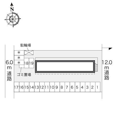 サンホームⅡ(24253)の駐車配置図