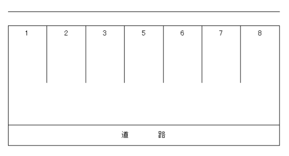 中出駐車場の駐車配置図