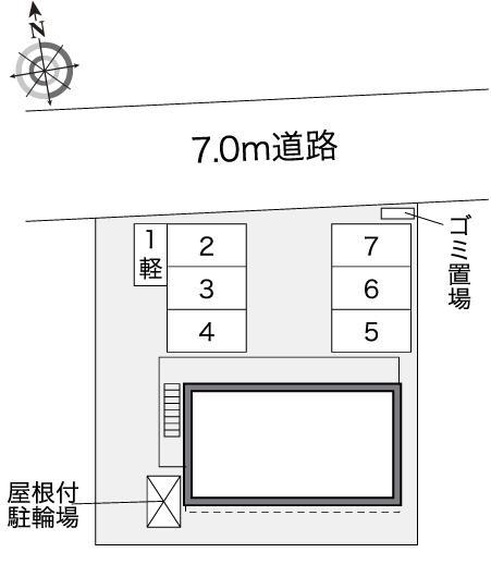 クレシア(40966)の駐車配置図