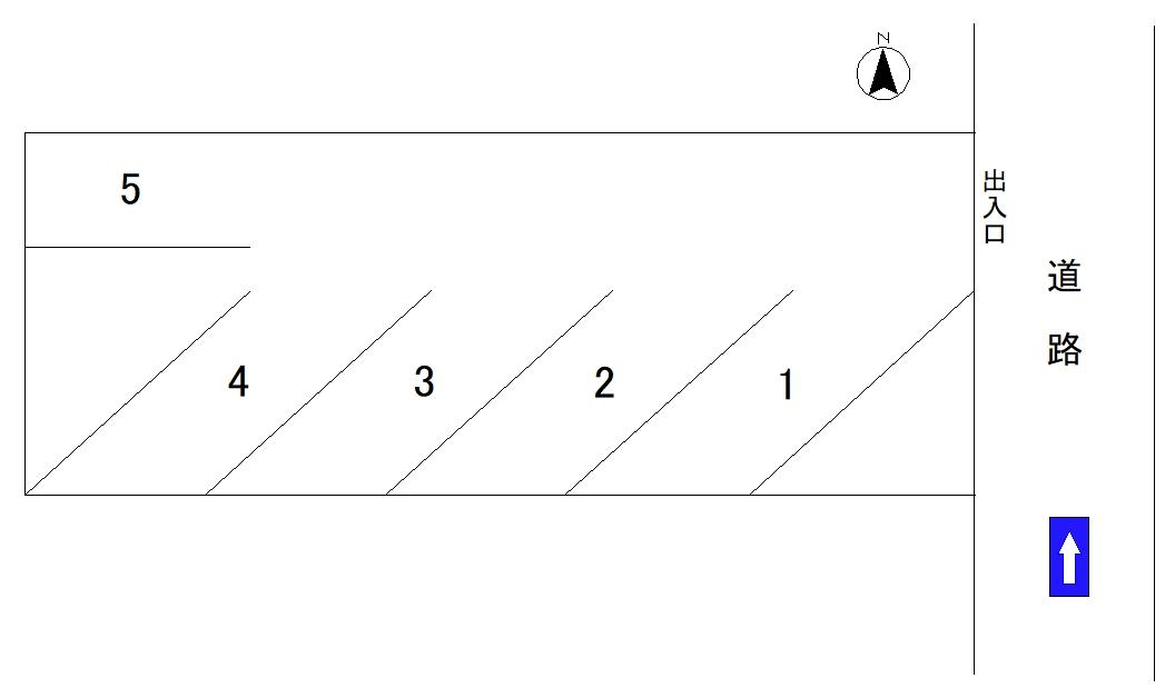 スマイル駐車場の駐車配置図