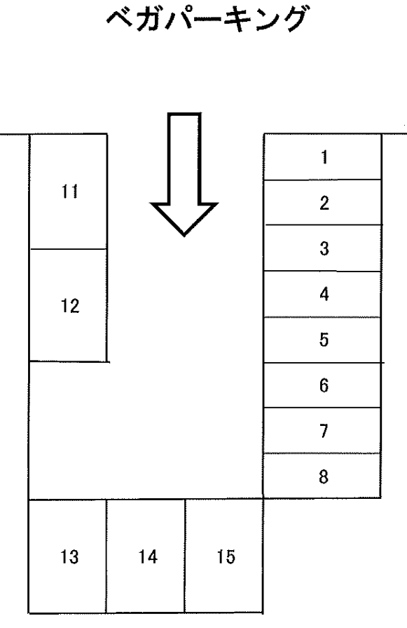ベガパーキングの駐車配置図