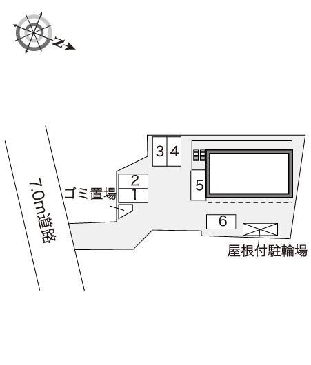 ヴェルデ古曽部(41267)の駐車配置図