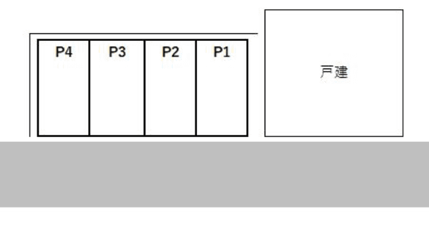 エツワ第二山王駐車場の駐車配置図