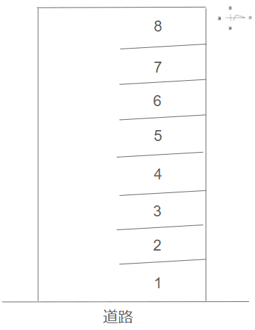 塩町 第1駐車場の駐車配置図