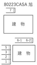 CASA 旭の駐車場