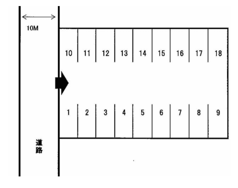 MYパーキングBの駐車配置図