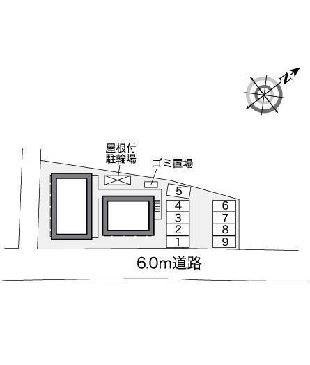 ウエスト ワン(26336)の駐車配置図