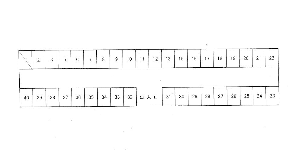 松尾肇駐車場の駐車配置図