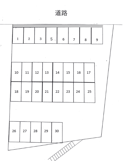 プリンス第5駐車場の駐車配置図
