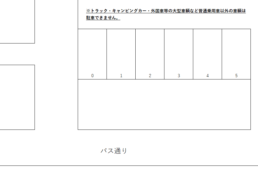 三ノ宮駐車場の駐車配置図