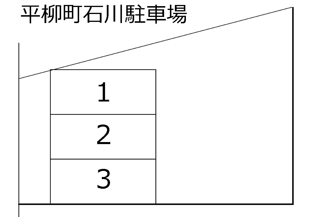 平柳町石川駐車場の駐車配置図