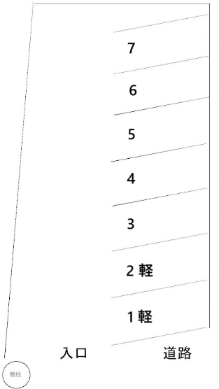 キヨツル駐車場2の駐車配置図