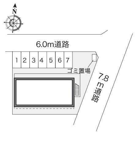 エスト大利根(23392)の駐車配置図