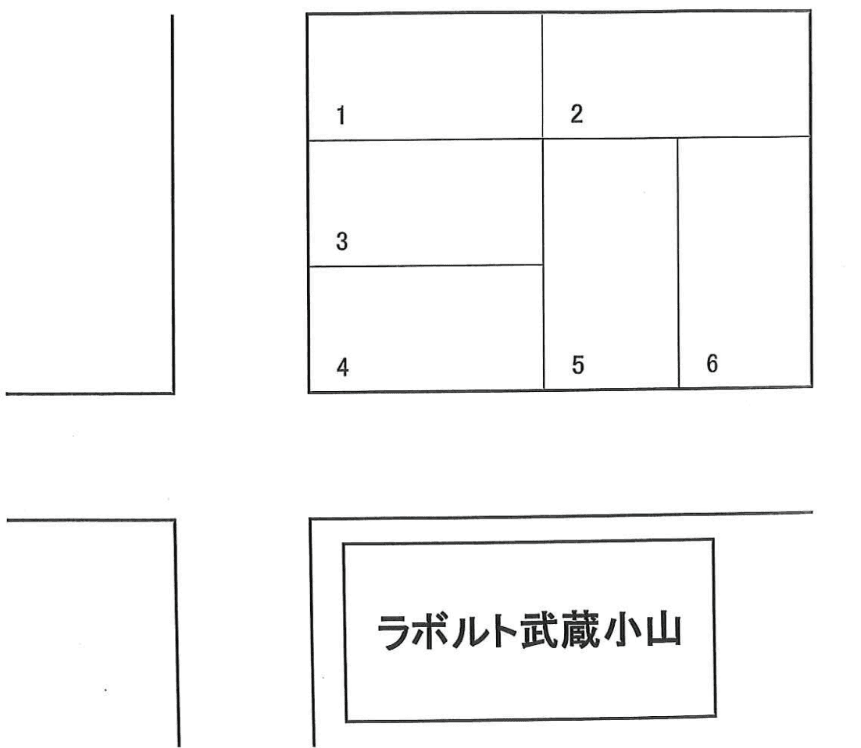 小山4丁目駐車場の駐車配置図
