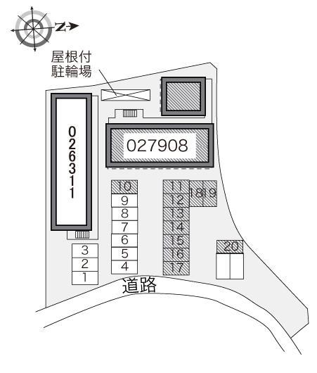 プレミールⅡ(27908)の駐車配置図