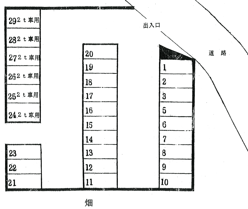 40・第2山田駐車場の駐車配置図