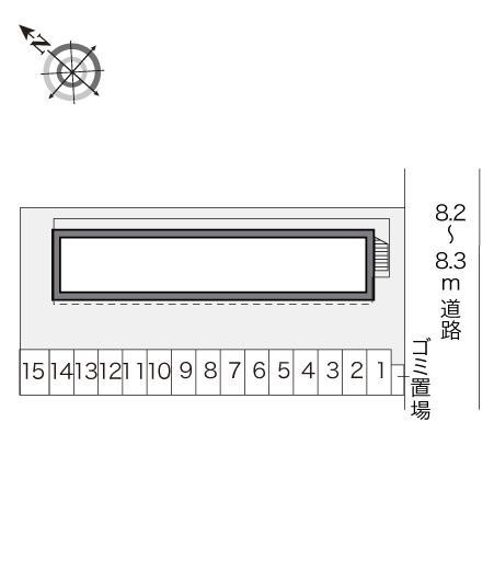 追分台A(20160)の駐車配置図