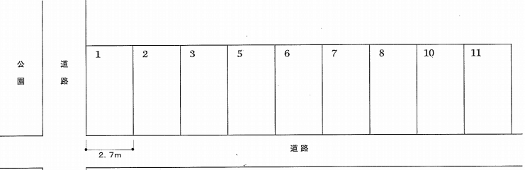 エスエス駐車場の駐車配置図