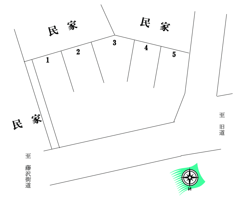 窪田 駐車場の駐車配置図